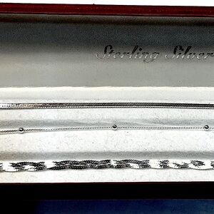 Set of 3 Silver Bracelets IOB